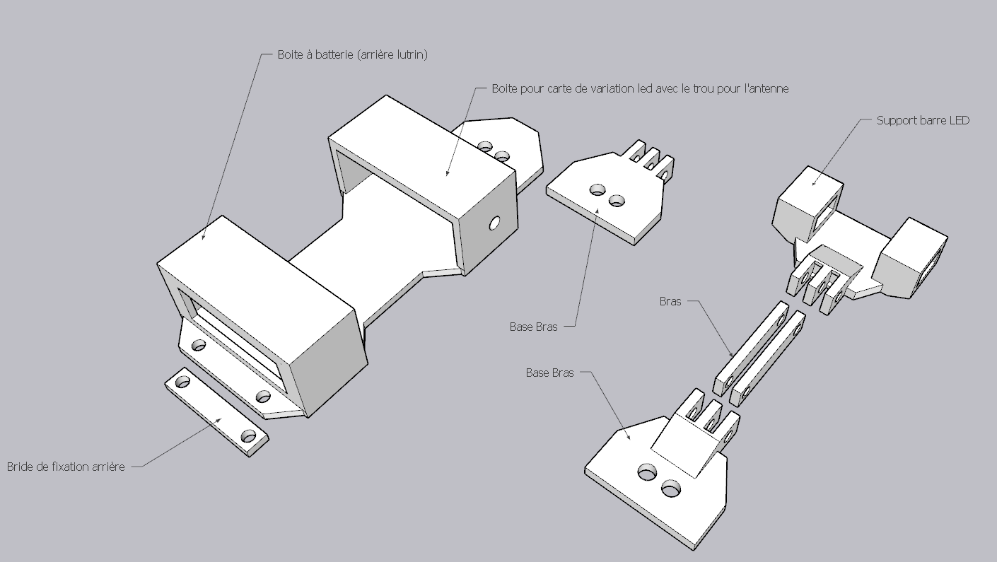 Lampes pour Lutrin RGBW